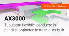 Tubulaturi flexibile, conducte în pantă și obținerea instalației as built