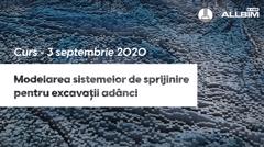 Modelarea sistemelor de sprijinire pentru excavații adânci